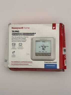 Honeywell Home T6 Pro TH6220U2000 2H/2C Programmable Thermostat White Open Box